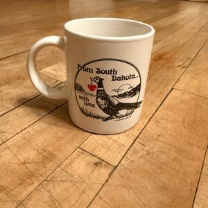 Vintage South Dakota White Ceramic Mug